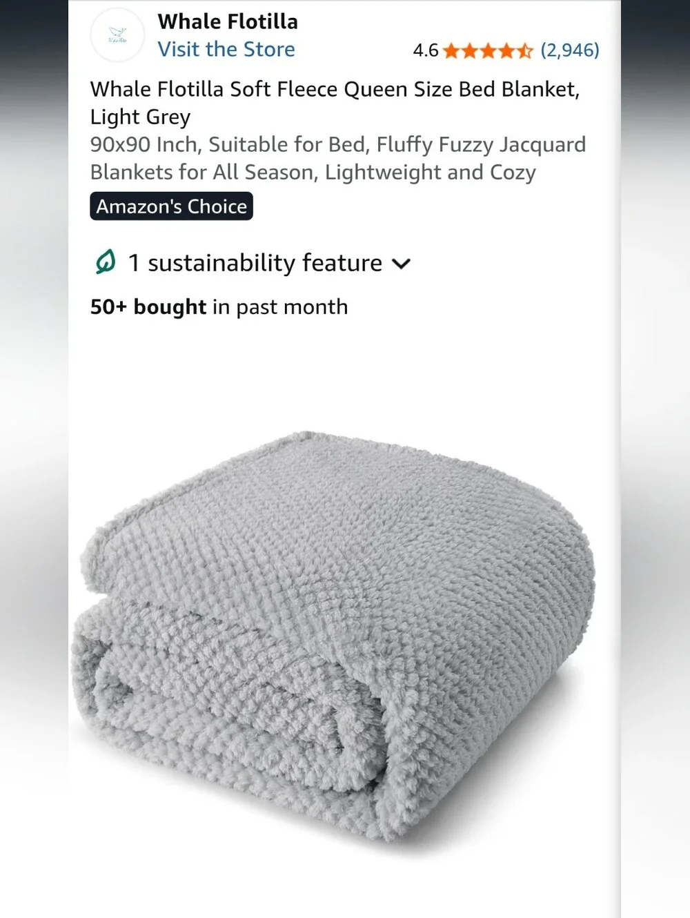 Cozy Plush Throw Blanket - Gray 90 By 90